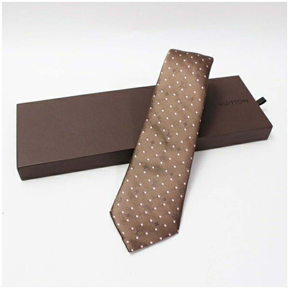 Louis Vuitton silk tie polka dot pattern LOUIS VUITTON men's